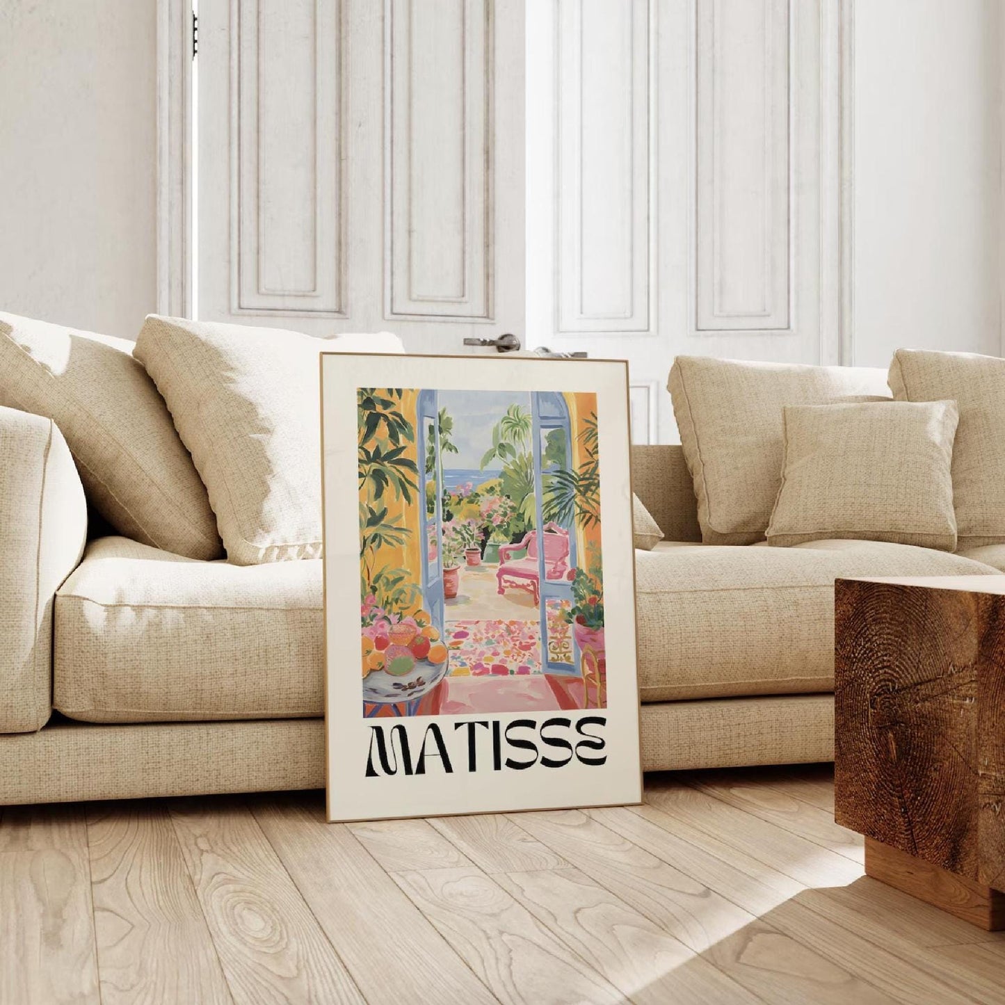 Henri Matisse Print - Minimalist Neutral Wall Art, Modern Gallery Poster, Aesthetic Cut Outs, Elegant Matisse Gift Idea for Home Decor