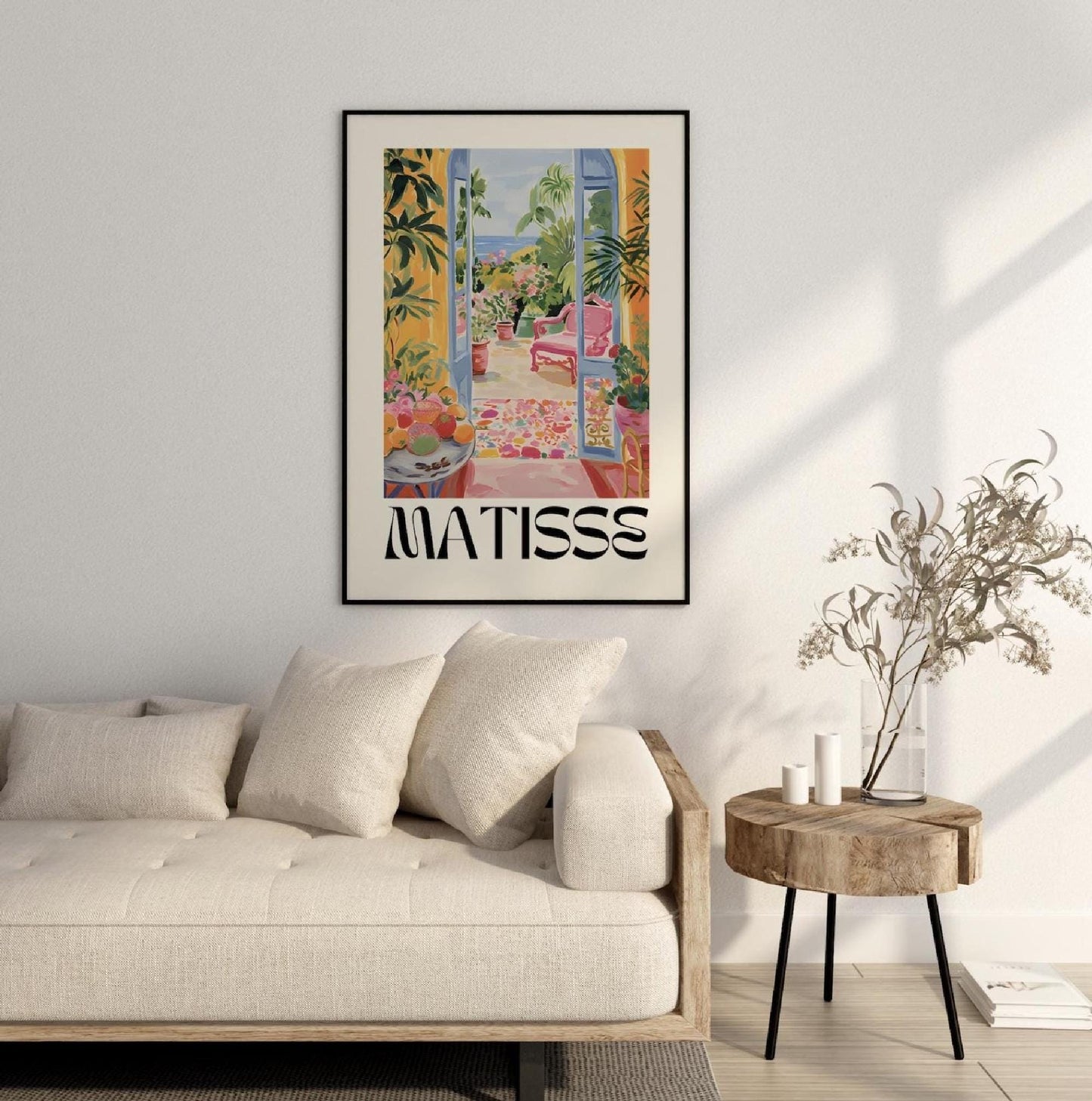 Henri Matisse Print - Minimalist Neutral Wall Art, Modern Gallery Poster, Aesthetic Cut Outs, Elegant Matisse Gift Idea for Home Decor