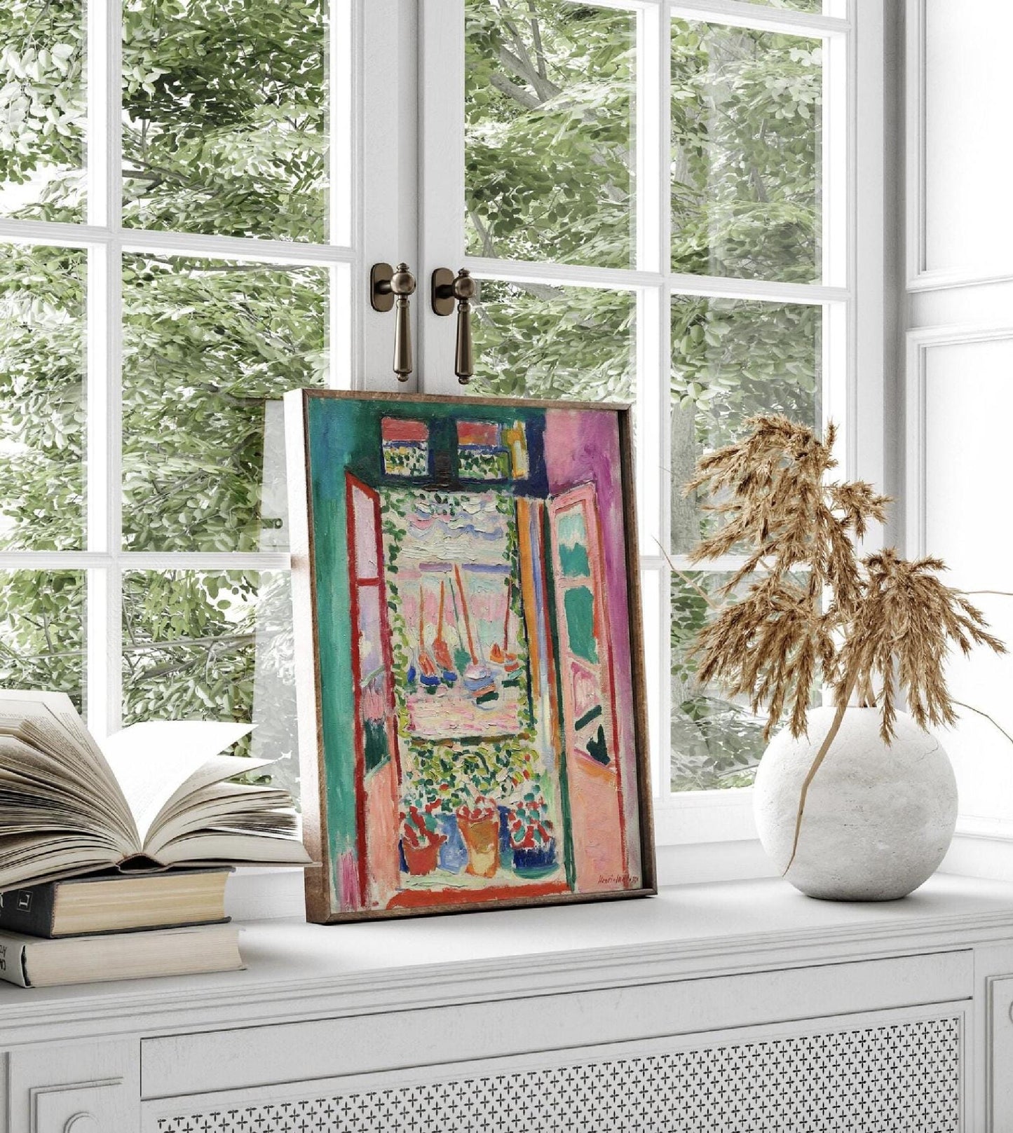 Henri Matisse Print, The Open Window Poster, Pink Art Wall Decor, French Art, Museum Quality, Modernist Abstract, Unframed Art Gift