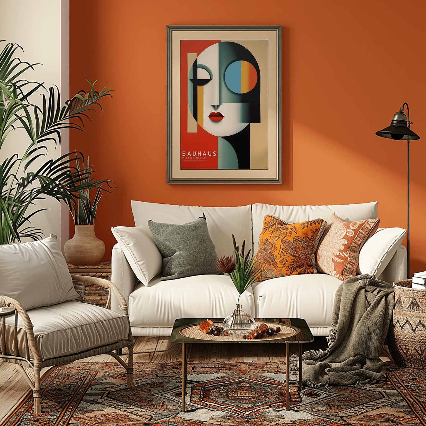 PICA Bauhaus Poster - Abstract Bauhaus Print | Mid Century Modern Picasso Print | Geometric Retro Poster | Bauhaus Exhibition Poster