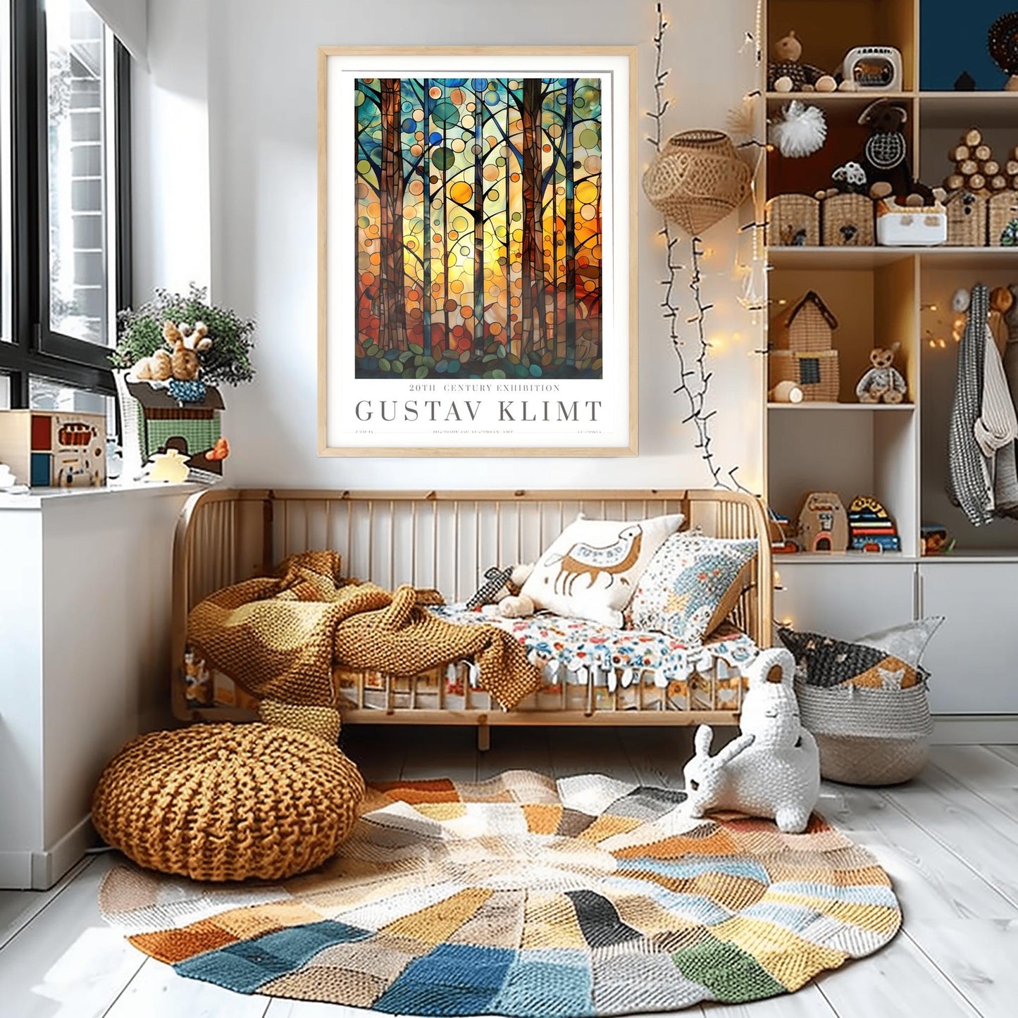 Gustav Klimt Print - Flower Garden & Market Poster, Klimt Museum Art, Exhibition Wall Decor, Stunning Klimt Painting Reproduction