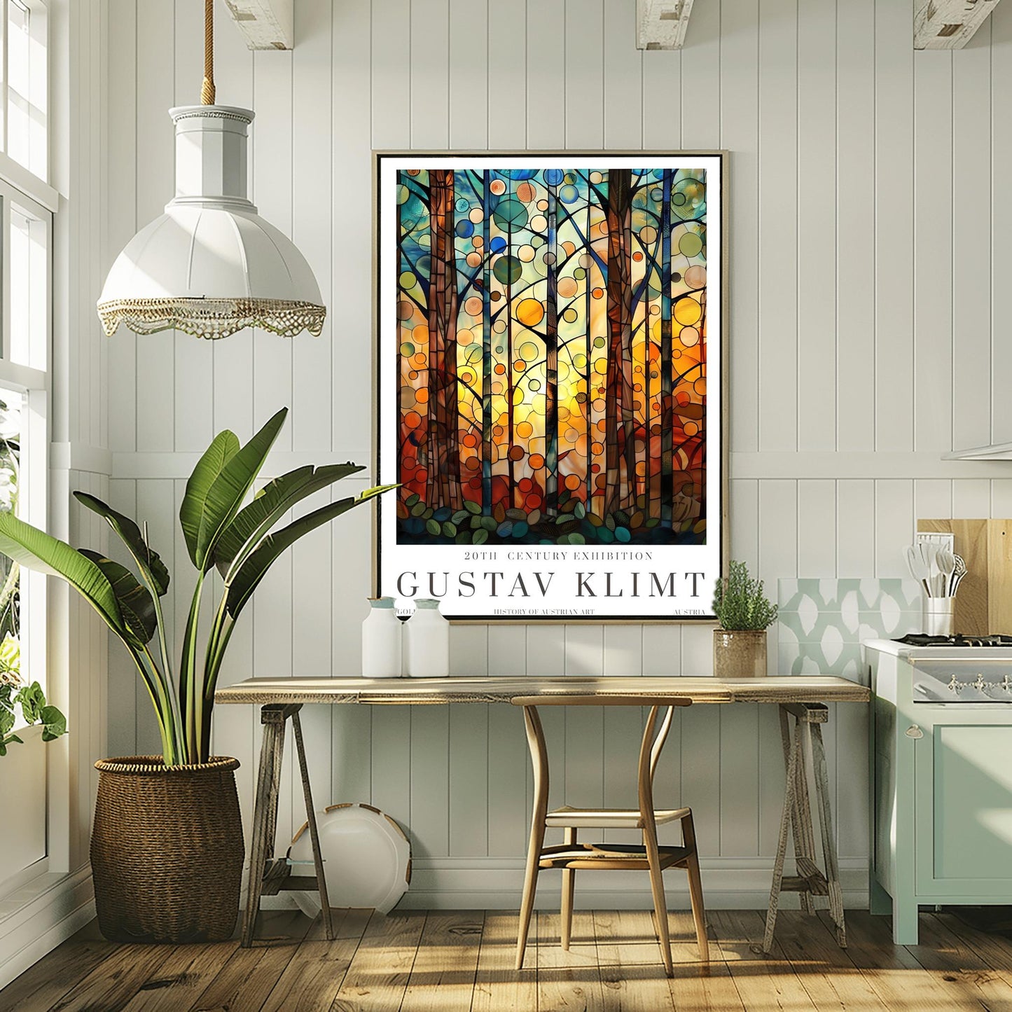 Gustav Klimt Print - Flower Garden & Market Poster, Klimt Museum Art, Exhibition Wall Decor, Stunning Klimt Painting Reproduction