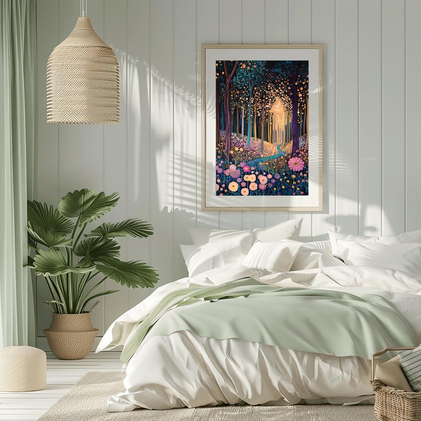 Gustav Klimt Print - Flower Garden Poster, Klimt Museum & Exhibition Artwork, Floral Painting Wall Art, Elegant Home Decor Gift