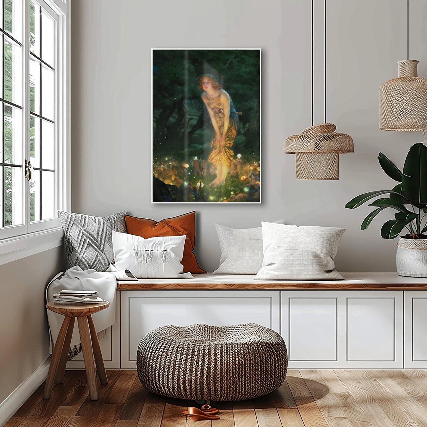 Midsummer Eve Print, Edward Robert Hughes Wall Art, Pre-Raphaelite Art, Aesthetic Fairy Decor, Unframed Fantasy Painting, Fine Art Gift