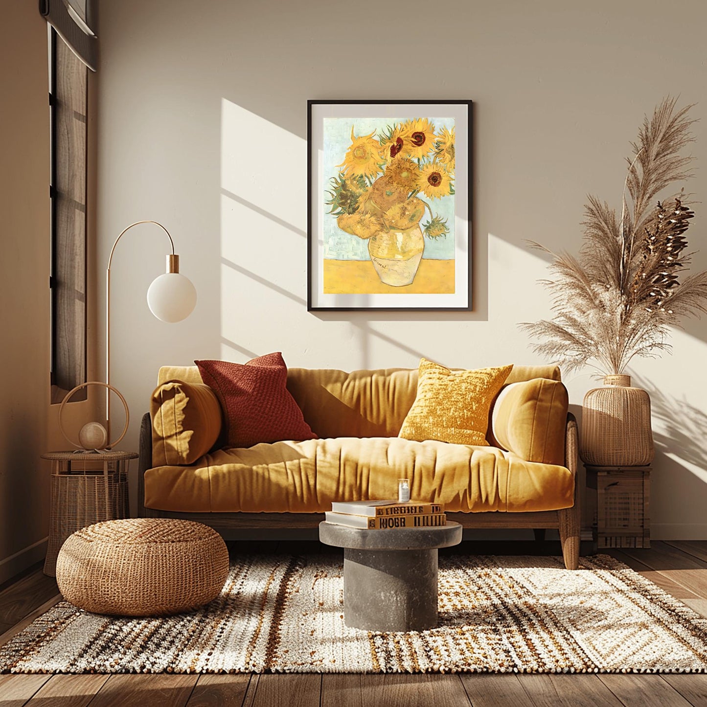 Vincent Van Gogh Sunflowers Print, Impressionist Floral Wall Art, Stunning Print, Famous Painting Decor, Aesthetic Flower Art, Yellow Home