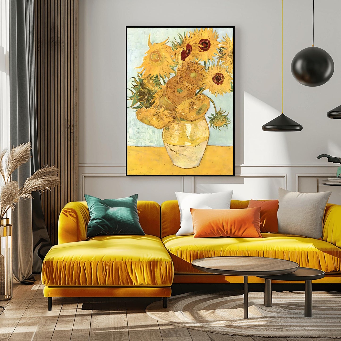 Vincent Van Gogh Sunflowers Print, Impressionist Floral Wall Art, Stunning Print, Famous Painting Decor, Aesthetic Flower Art, Yellow Home