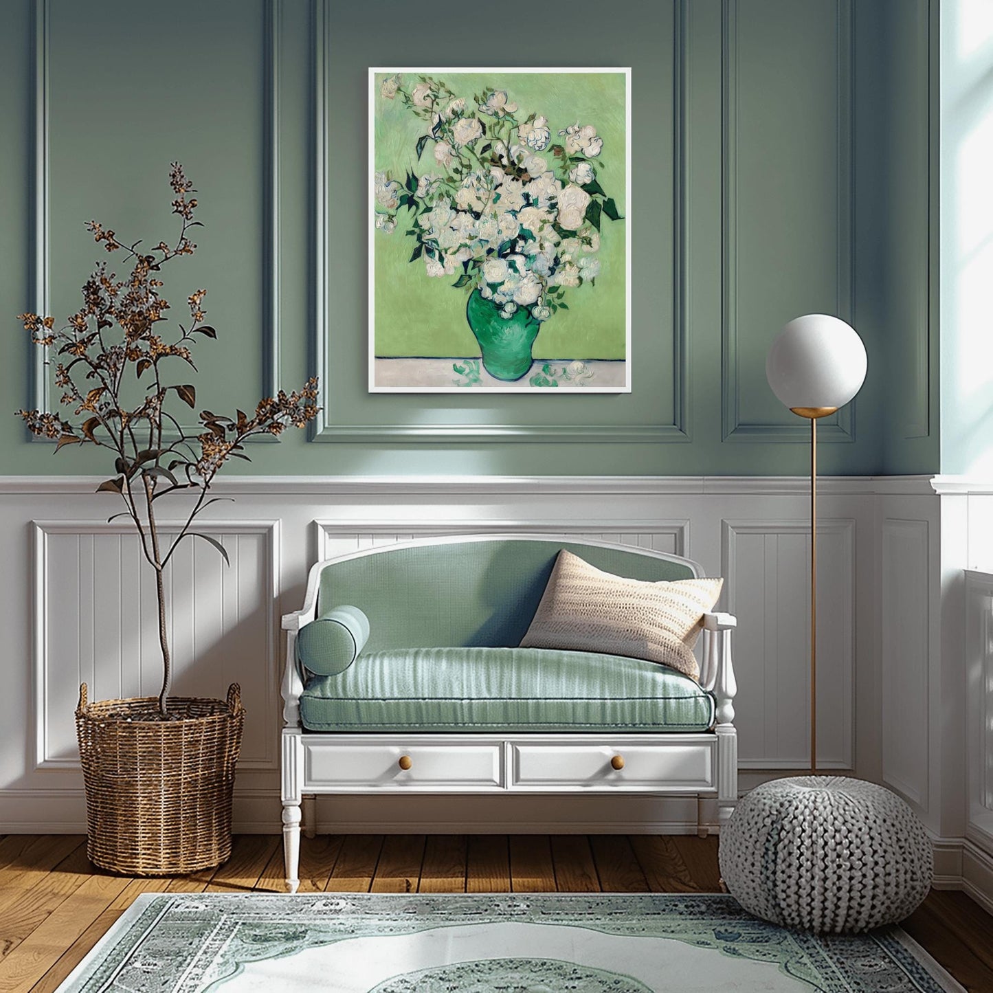 Vincent Van Gogh Print, Roses Wall Art, Premium Giclée, Impressionist Floral Decor, Unframed Classic Art Lover Gift, Aesthetic Bloom Art
