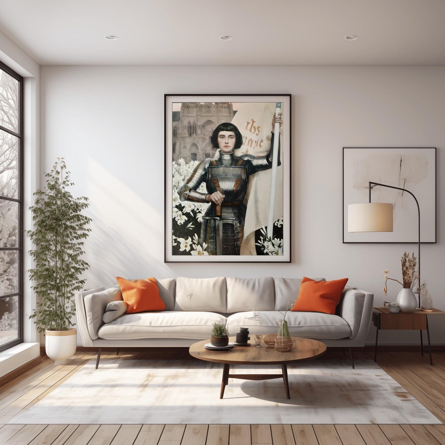 Joan of Arc Print, Albert Lynch Wall Art, Woman Portrait, Art Nouveau Painting, Vintage Saint Print, Printable Wall Art, Premium Print
