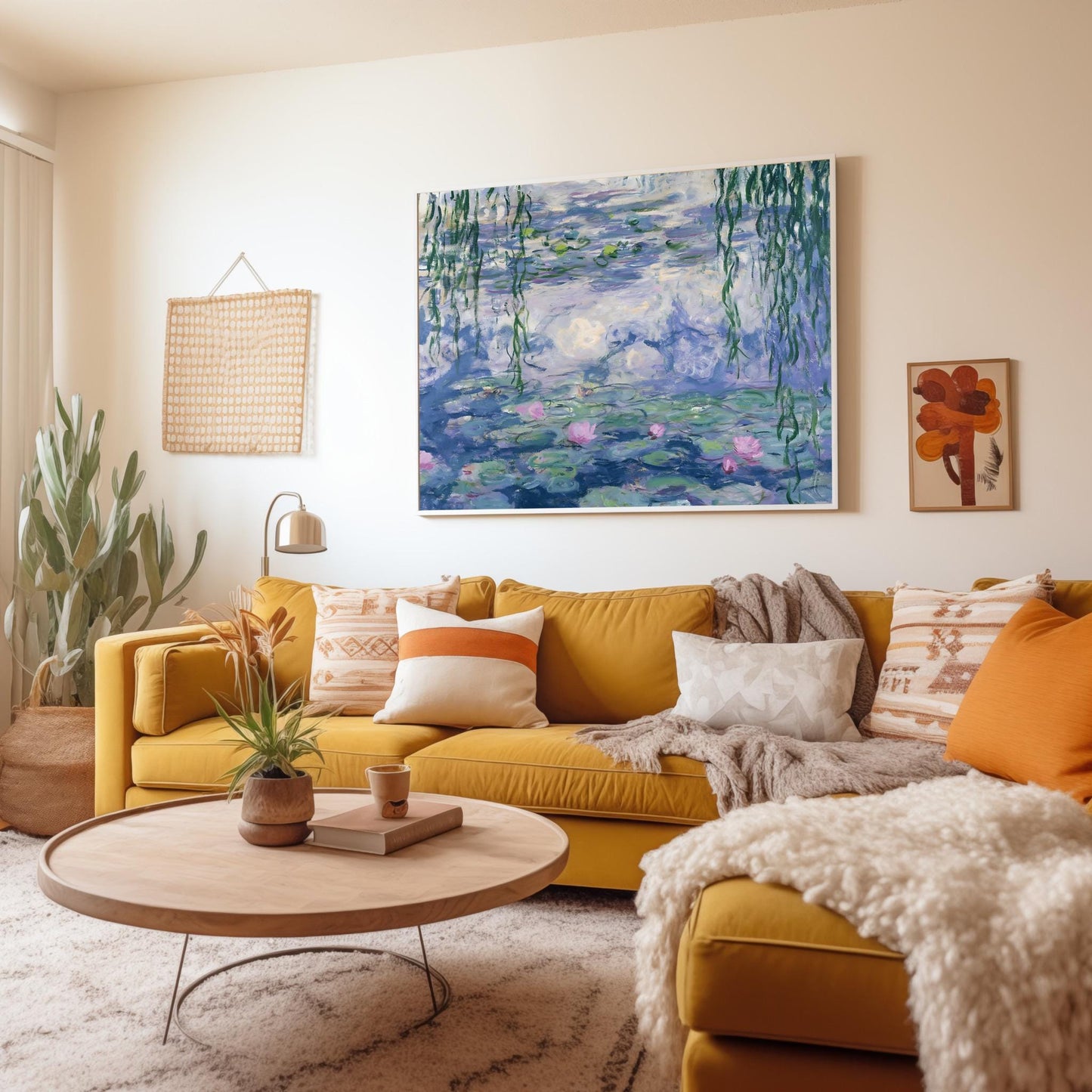 Claude Monet Water Lilies, Impressionist Landscape, Perfect Print, Printable Wall Art, Famous Painting Print, Aesthetic Nature Decor