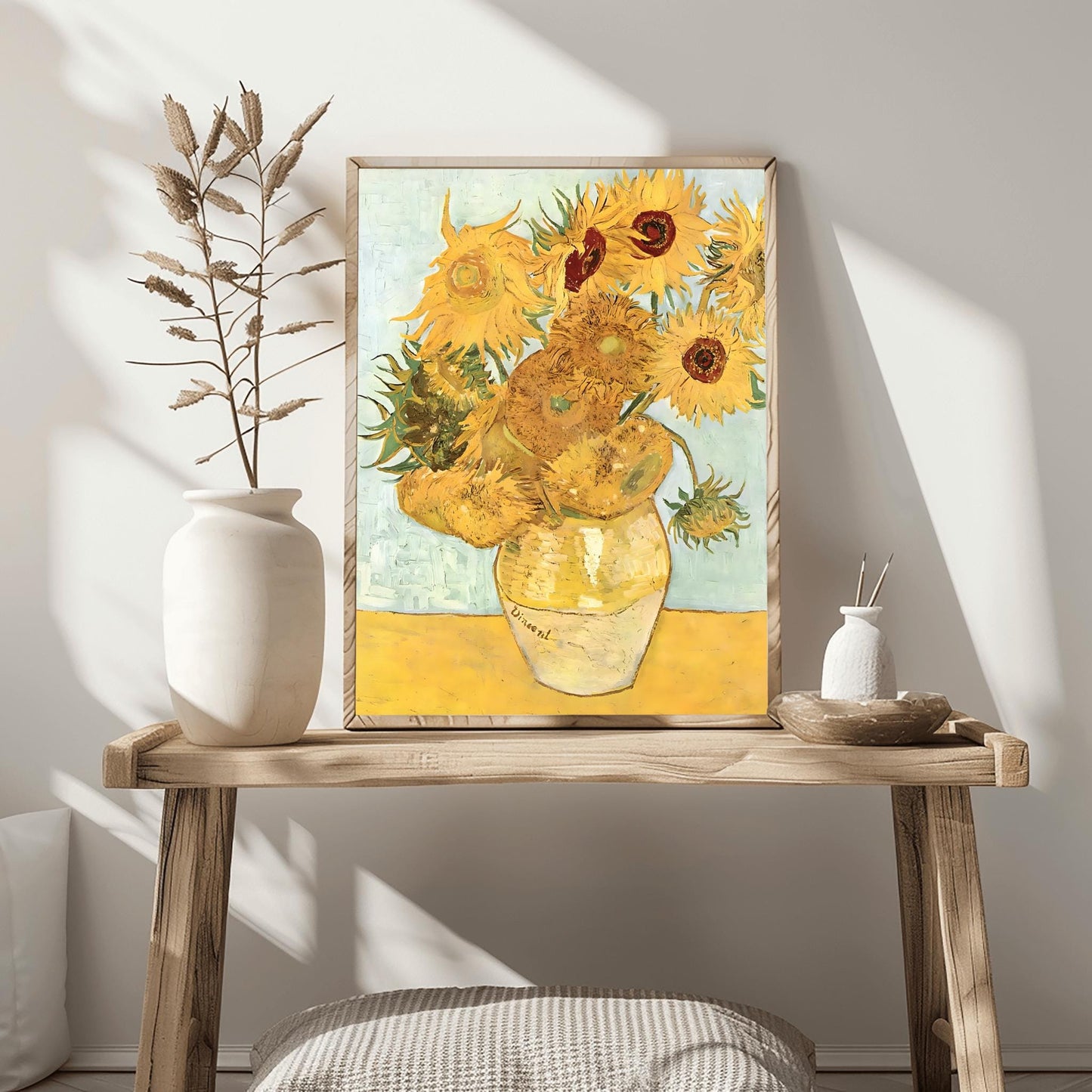 Vincent Van Gogh Sunflowers Print, Impressionist Floral Wall Art, Stunning Print, Famous Painting Decor, Aesthetic Flower Art, Yellow Home