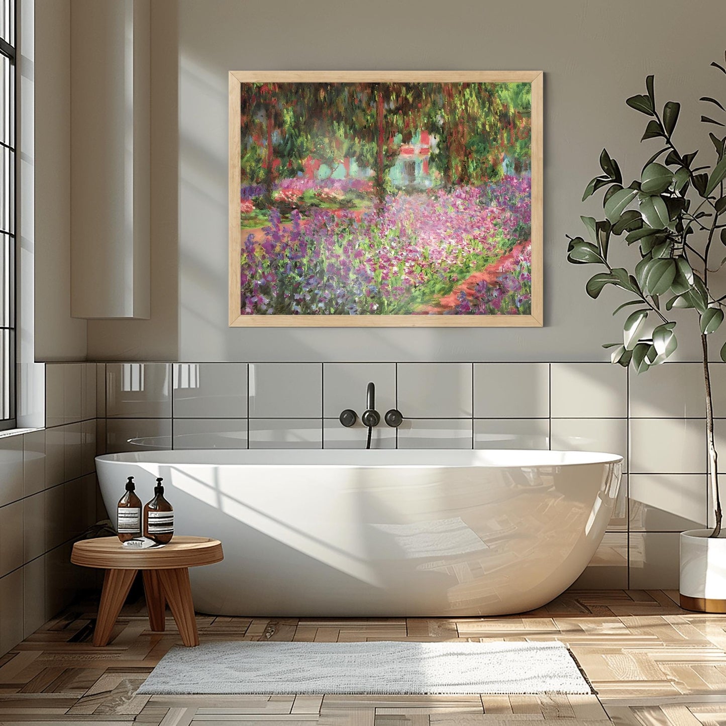 Claude Monet Garden at Giverny, Impressionist Landscape, Flowers Print, Stunning Print, Poster Wall Art, Aesthetic Nature Decor