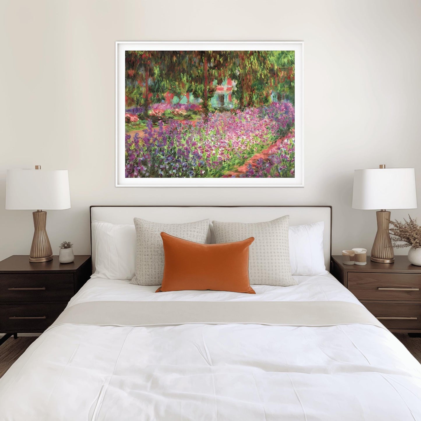 Claude Monet Garden at Giverny, Impressionist Landscape, Flowers Print, Stunning Print, Poster Wall Art, Aesthetic Nature Decor