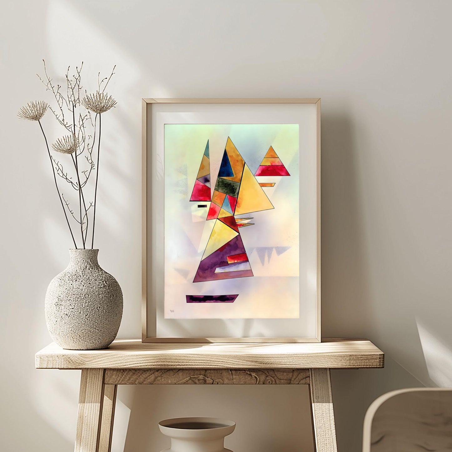 Kandinsky Art Print | Abstract Geometric Wall Art | Colorful Modern Decor | Bauhaus Style Poster | Mid Century Art | Physical Print