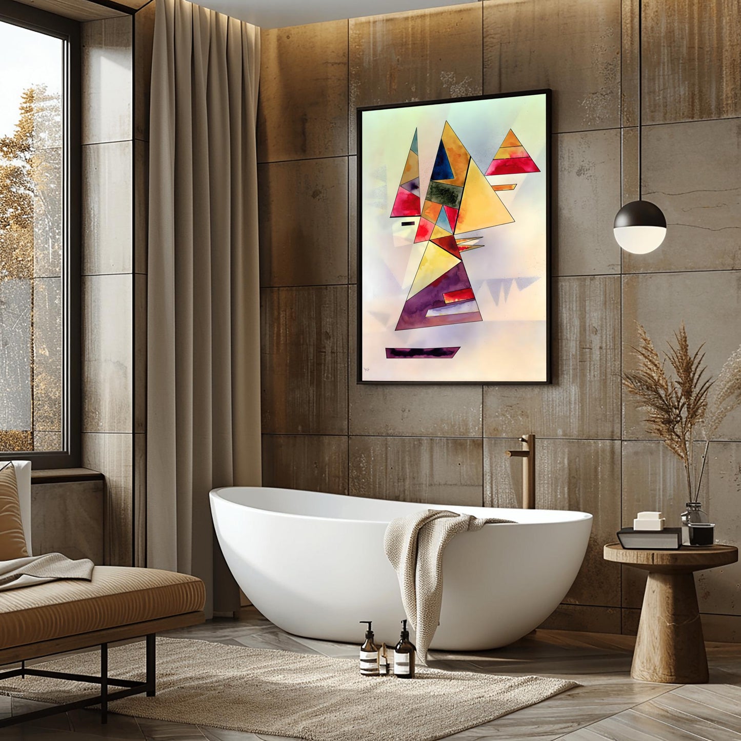 Kandinsky Art Print | Abstract Geometric Wall Art | Colorful Modern Decor | Bauhaus Style Poster | Mid Century Art | Physical Print