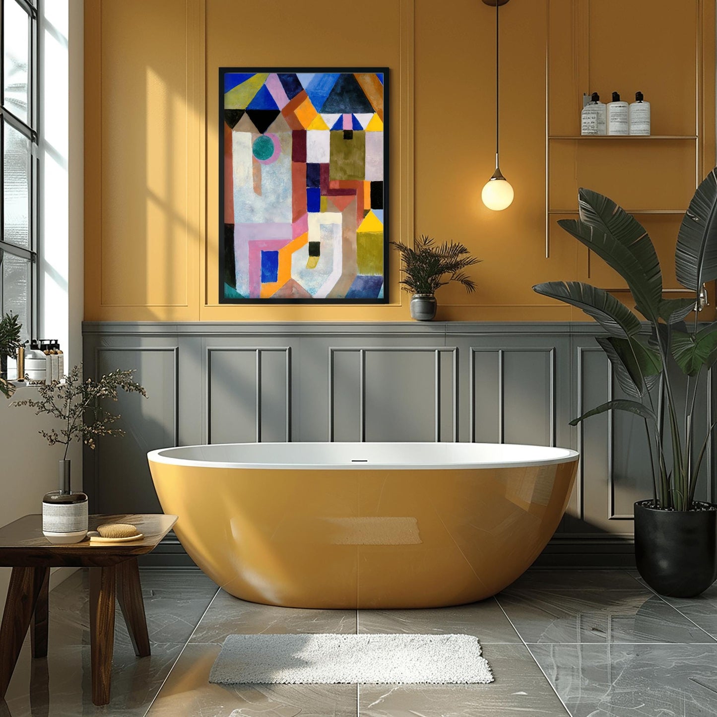 Paul Klee Abstract Art Print | Colorful Geometric Wall Art | Mid Century Modern Painting | Vibrant Architecture Poster | Museum Quality