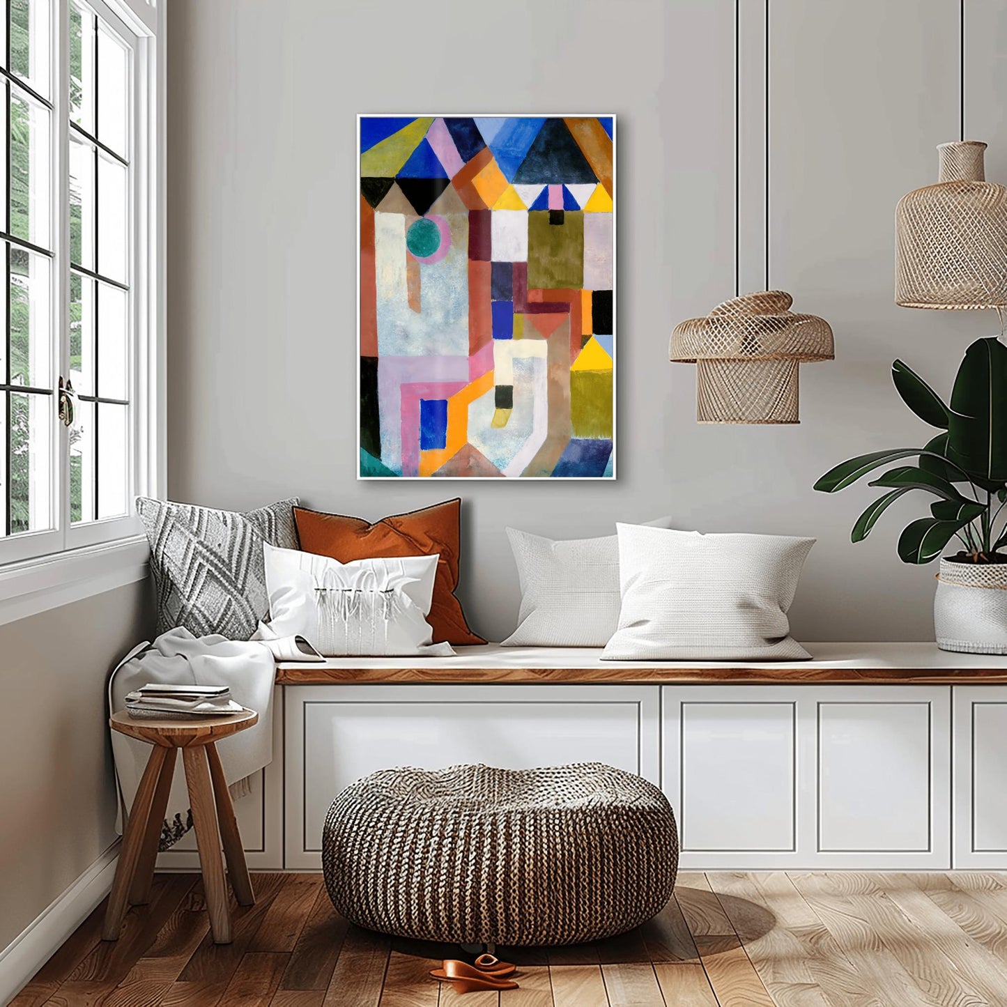 Paul Klee Abstract Art Print | Colorful Geometric Wall Art | Mid Century Modern Painting | Vibrant Architecture Poster | Museum Quality