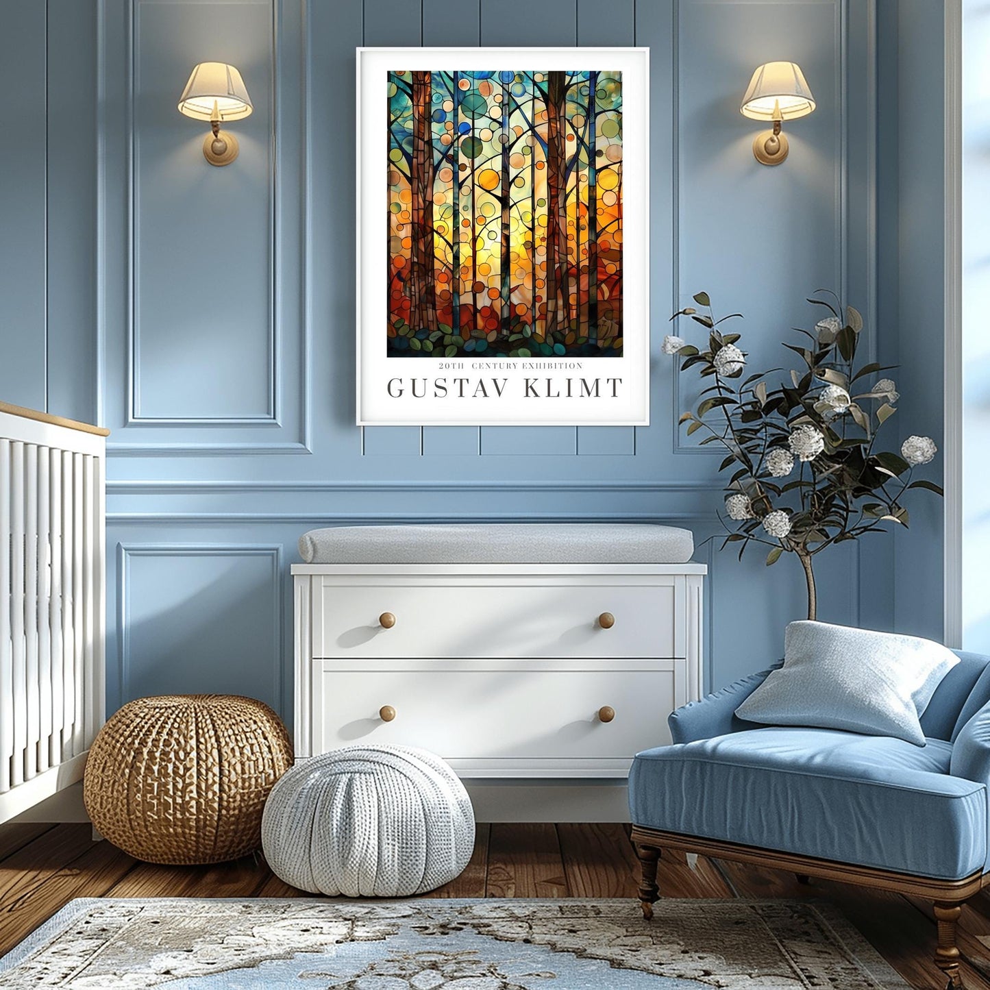 Gustav Klimt Print - Flower Garden & Market Poster, Klimt Museum Art, Exhibition Wall Decor, Stunning Klimt Painting Reproduction