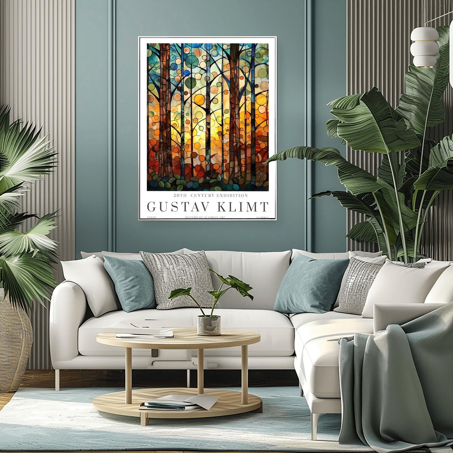 Gustav Klimt Print - Flower Garden & Market Poster, Klimt Museum Art, Exhibition Wall Decor, Stunning Klimt Painting Reproduction
