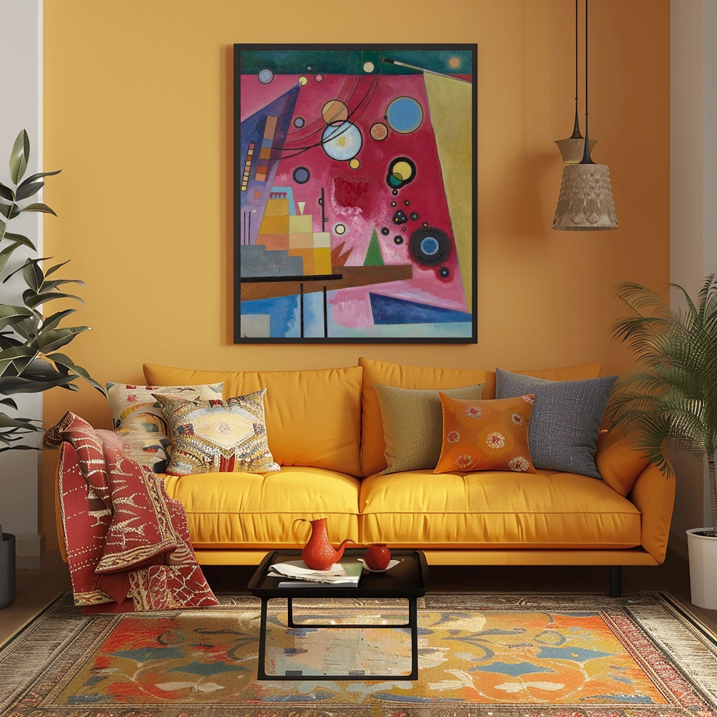 Wassily Kandinsky Abstract Geometric Shapes Art Modernist Print - Bauhaus Style Abstract Expression