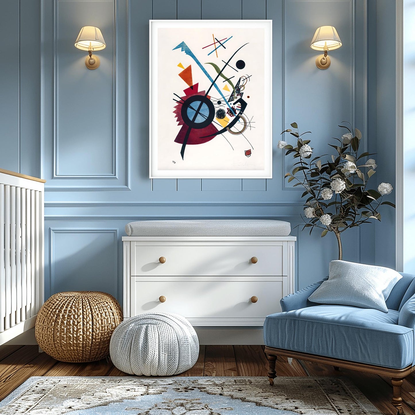 Wassily Kandinsky Abstract Art Poster – Bauhaus Geometric Wall Print, Modern Mid Century Art Decor, Colorful Wassily Kandinsky Art