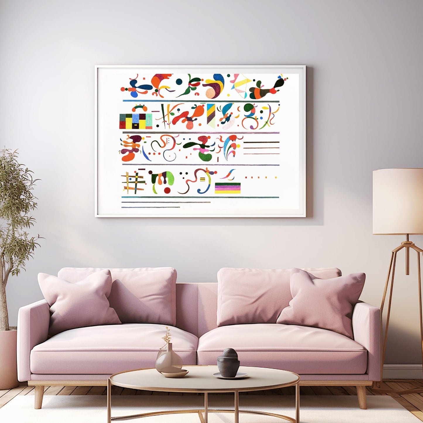Wassily Kandinsky 'Succession' Print, Abstract Expressionist Poster, Modern Art Gallery Wall Decor