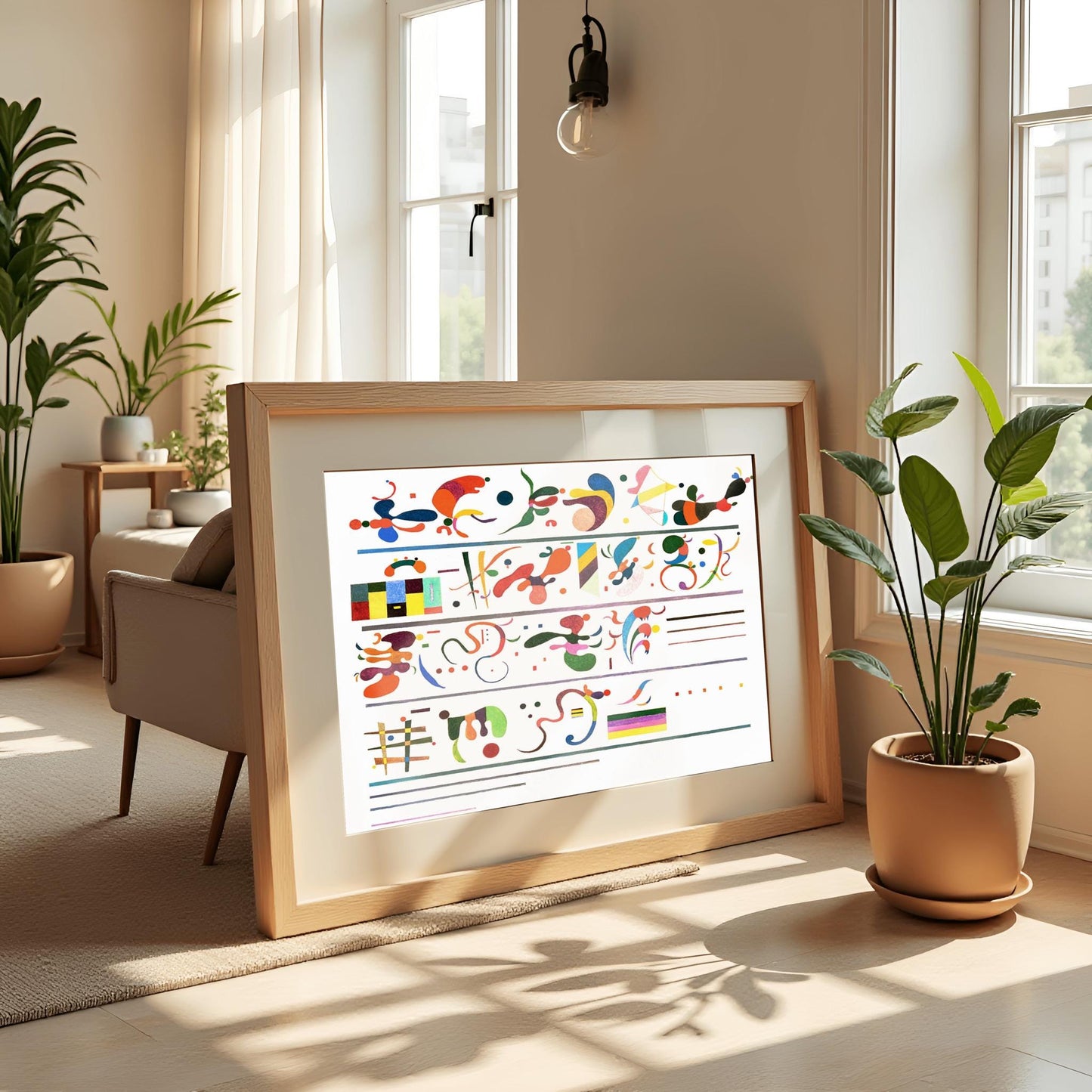 Wassily Kandinsky 'Succession' Print, Abstract Expressionist Poster, Modern Art Gallery Wall Decor