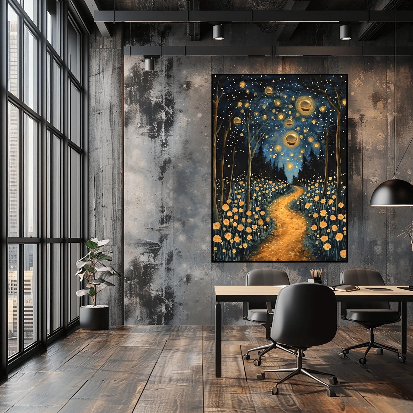 Gustav Klimt Print Golden Orbs Poster - Klimt Museum & Exhibition Art, Flower Market Painting Wall Decor, Vibrant Meadow, Garden Poster