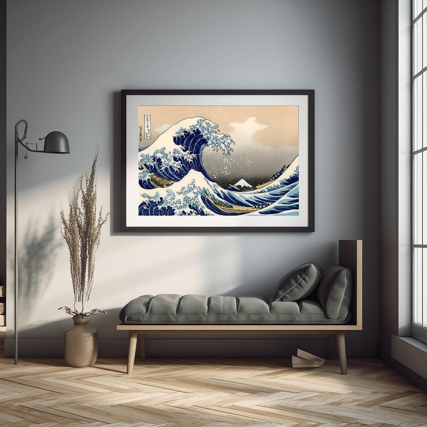 The Great Wave Off Kanagawa Print | Katsushika Hokusai Ukiyo-e Art | Japanese Woodblock Seascape | Iconic Ocean Wave Wall Art | Traditional