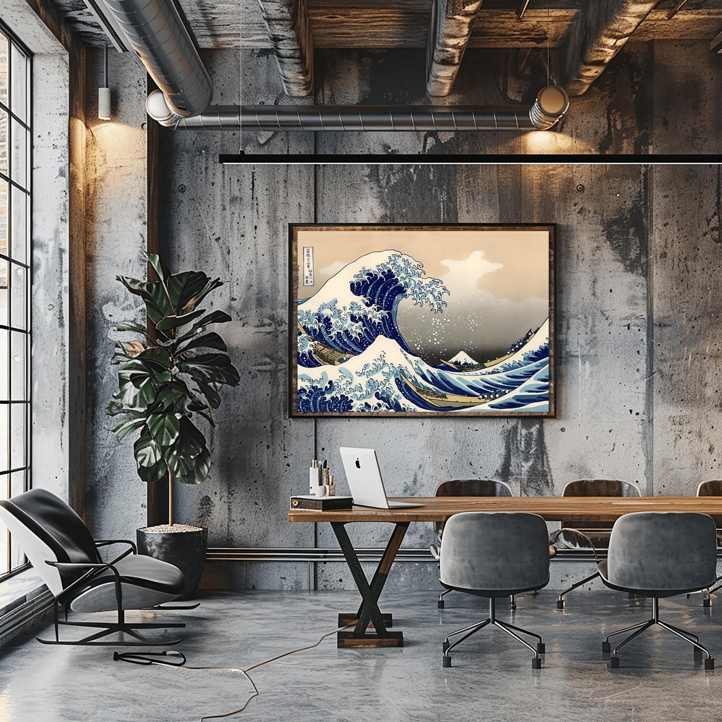 The Great Wave Off Kanagawa Print | Katsushika Hokusai Ukiyo-e Art | Japanese Woodblock Seascape | Iconic Ocean Wave Wall Art | Traditional