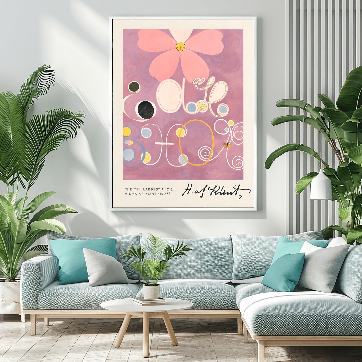 Hilma af Klint The Ten Largest No. 5, Abstract Flower Art Print, Spiritual Botanical Poster, Hilma af Klint Wall Art Modernist Gallery Decor