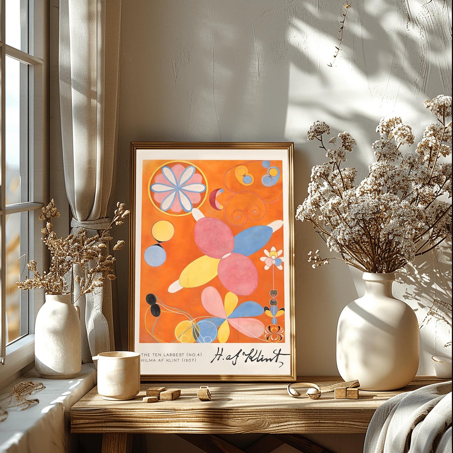 Hilma af Klint The Ten Largest No. 4, Abstract Flower Art Print, Spiritual Botanical Poster, Hilma af Klint Wall Art Modernist Gallery Decor