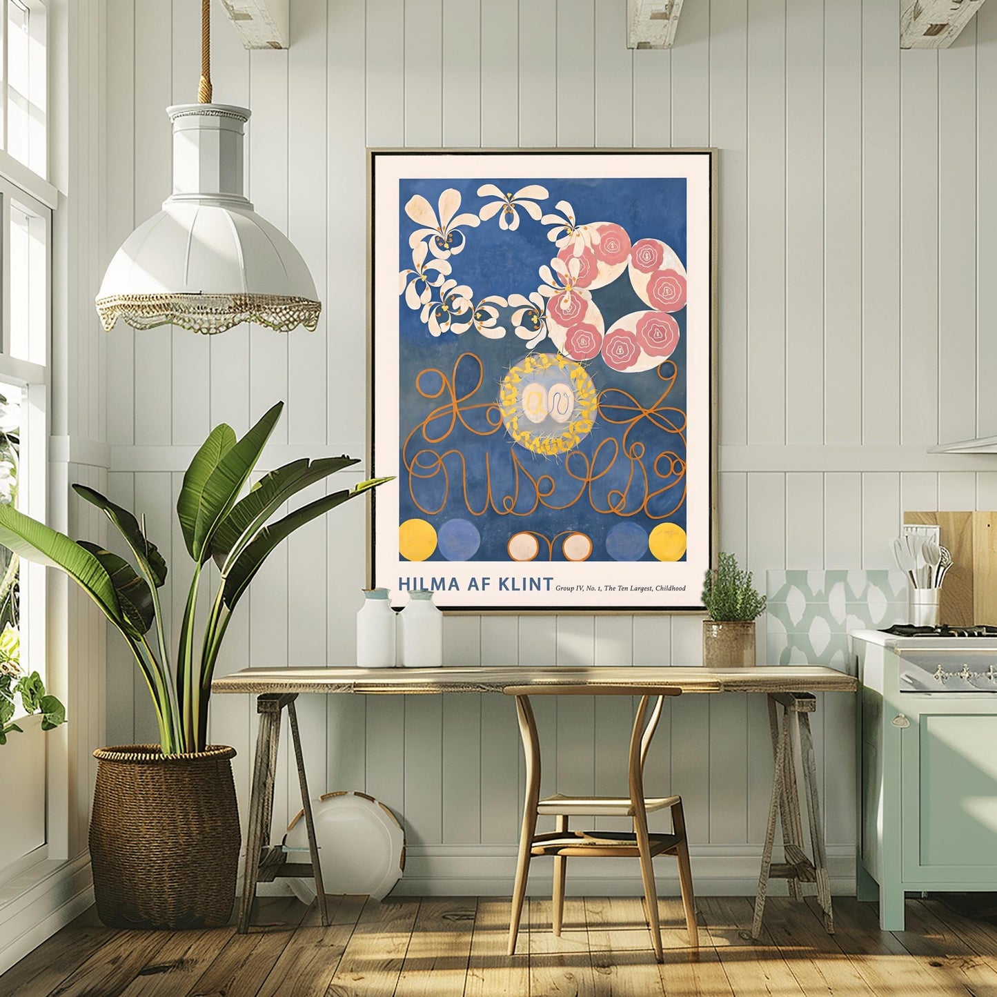 Hilma af Klint The Ten Largest No. 1, Abstract Flower Art Print, Spiritual Botanical Poster, Hilma af Klint Wall Art Modernist Gallery Decor