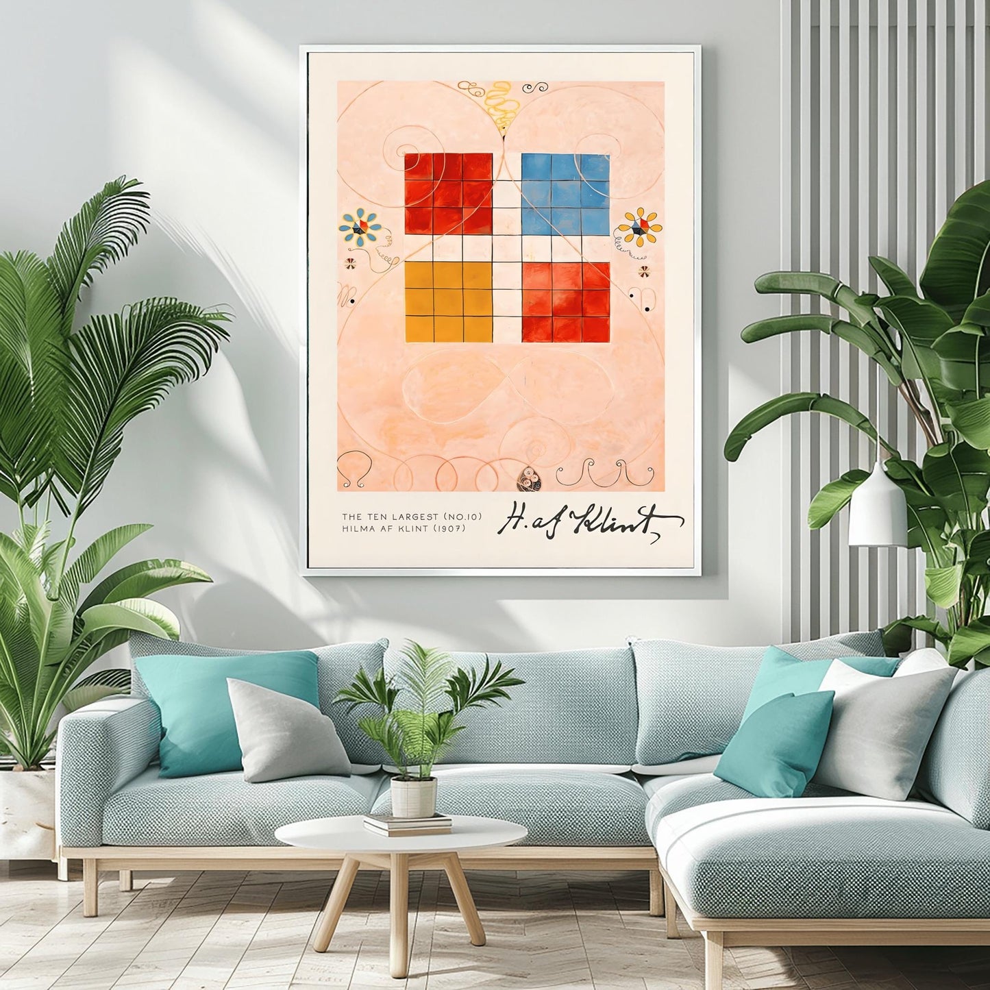 Hilma af Klint The Ten Largest No.10, Abstract Flower Art Print, Spiritual Botanical Poster, Hilma af Klint Wall Art Modernist Gallery Decor