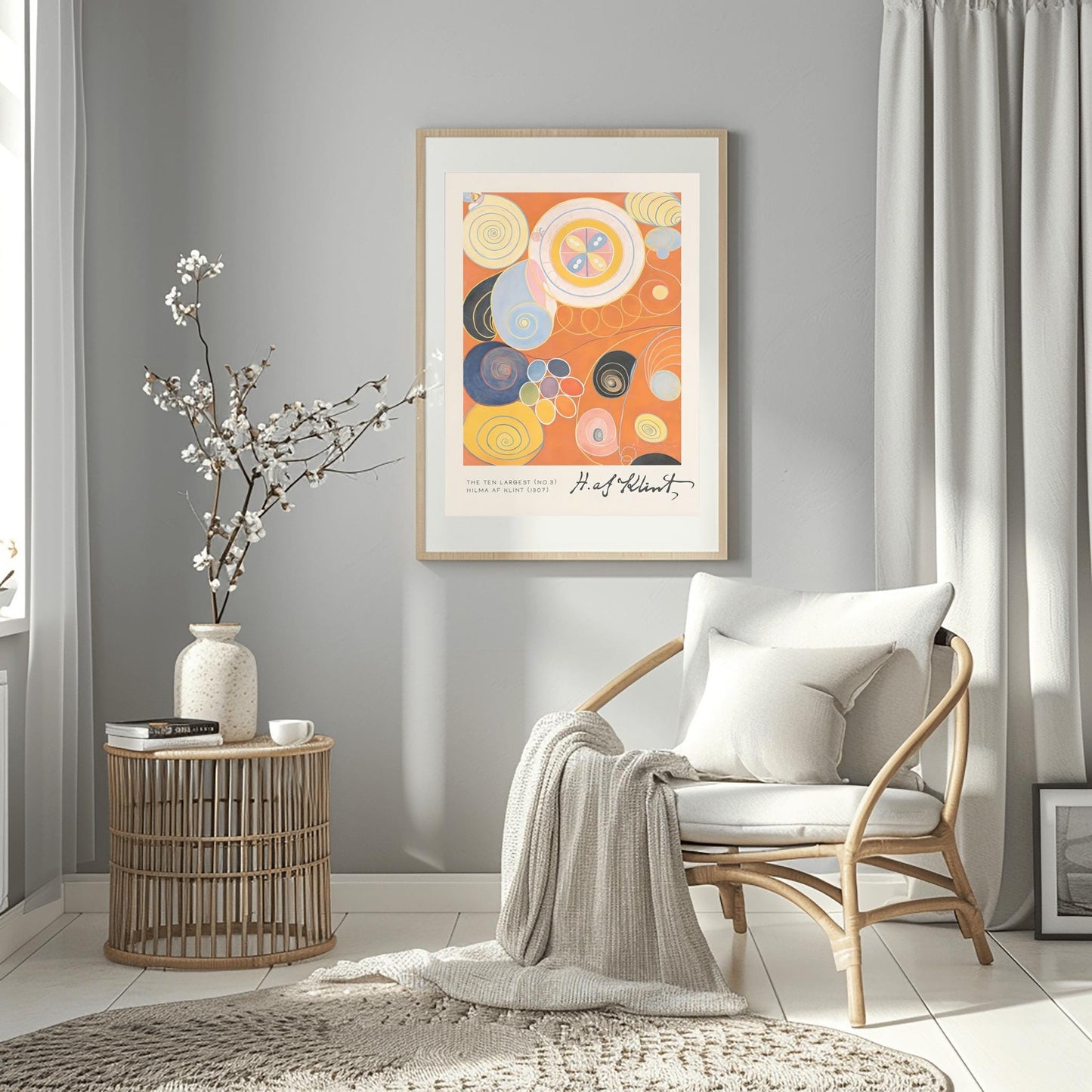 Hilma af Klint The Ten Largest No. 3, Abstract Flower Art Print, Spiritual Botanical Poster, Hilma af Klint Wall Art Modernist Gallery Decor