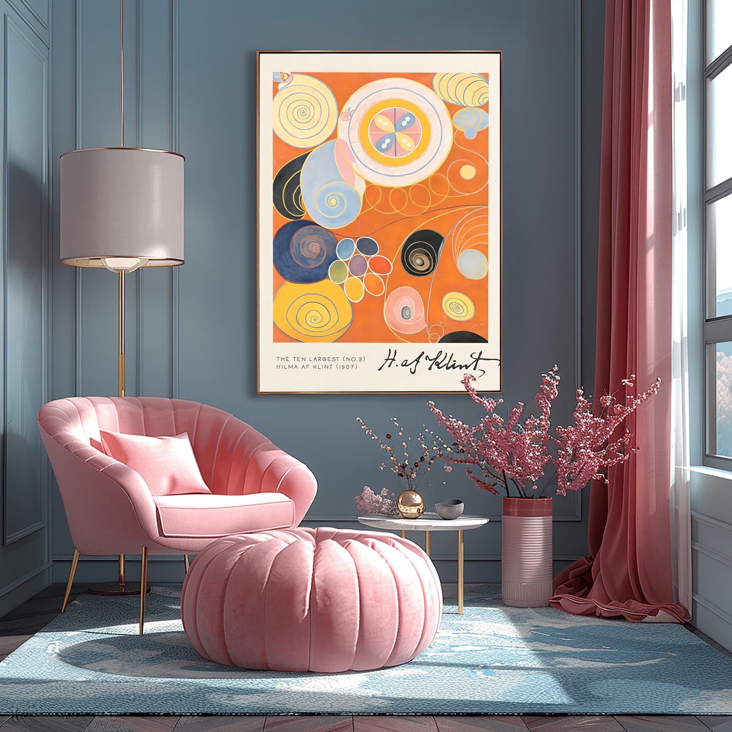 Hilma af Klint The Ten Largest No. 3, Abstract Flower Art Print, Spiritual Botanical Poster, Hilma af Klint Wall Art Modernist Gallery Decor