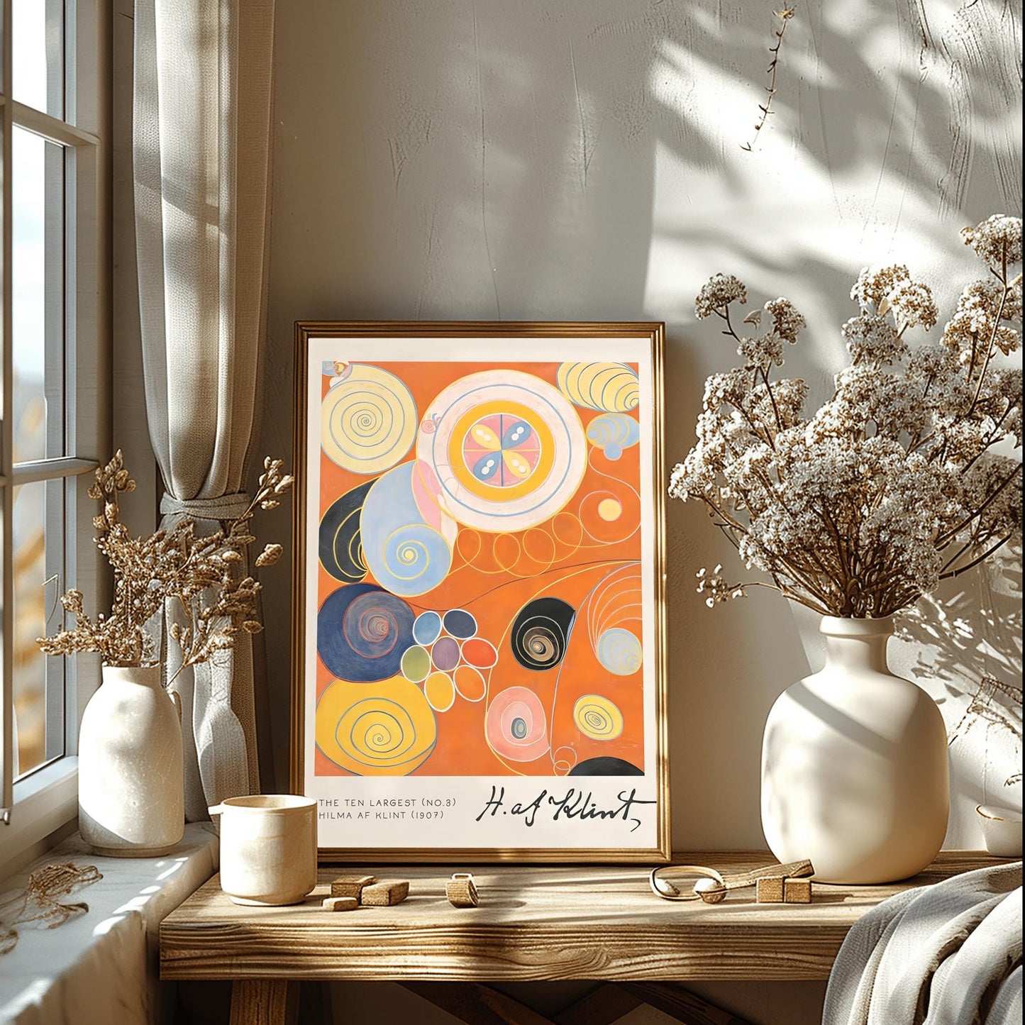 Hilma af Klint The Ten Largest No. 3, Abstract Flower Art Print, Spiritual Botanical Poster, Hilma af Klint Wall Art Modernist Gallery Decor