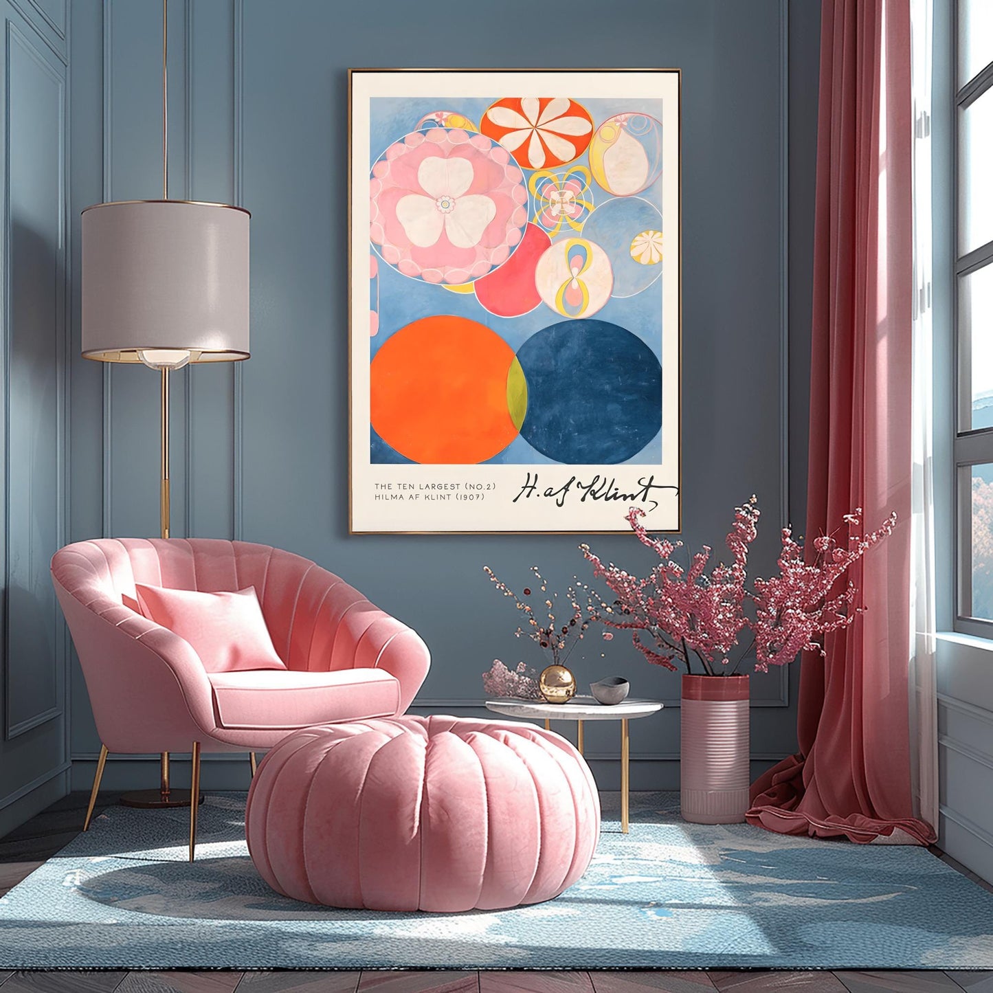 Hilma af Klint The Ten Largest No. 2, Abstract Flower Art Print, Spiritual Botanical Poster, Hilma af Klint Wall Art Modernist Gallery Decor
