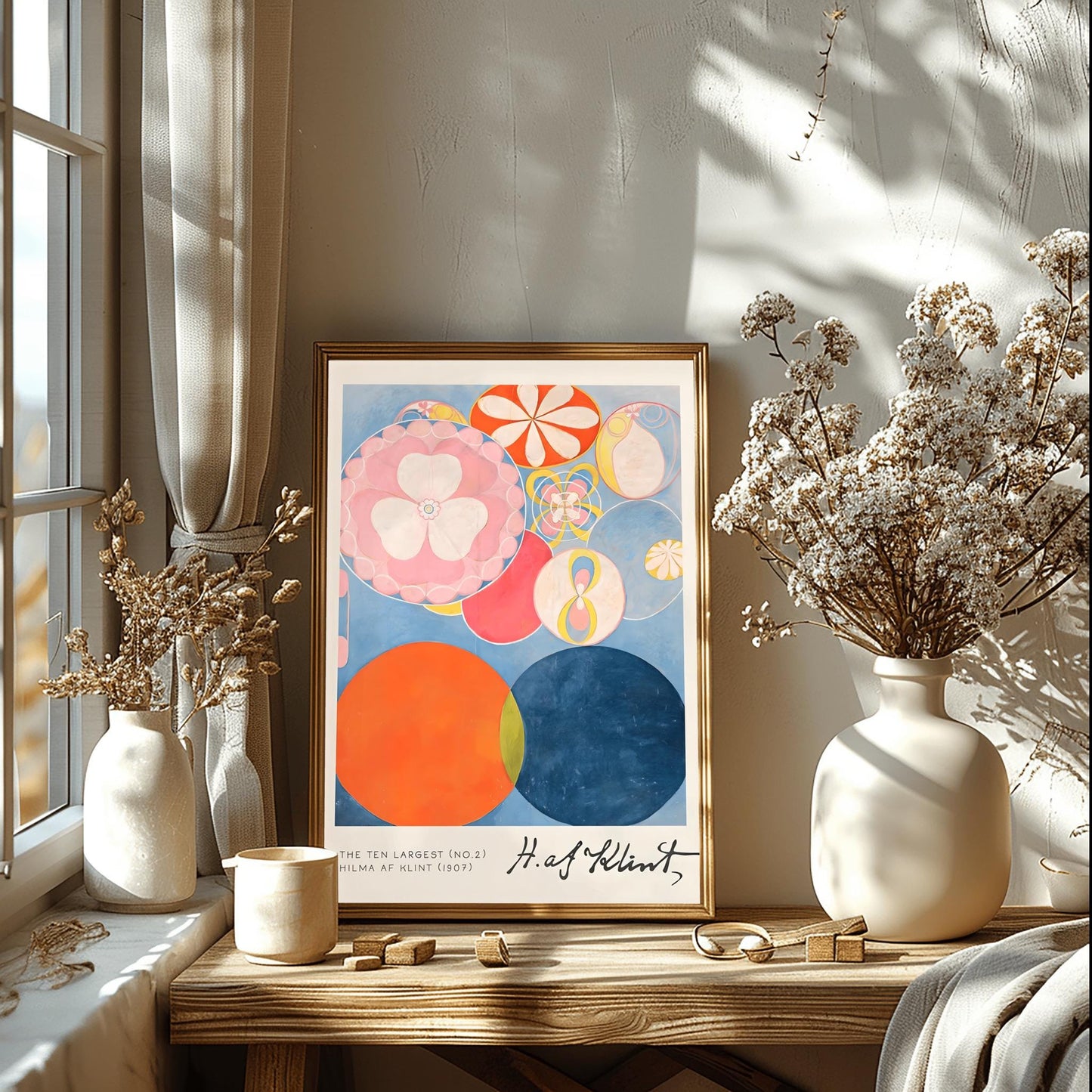 Hilma af Klint The Ten Largest No. 2, Abstract Flower Art Print, Spiritual Botanical Poster, Hilma af Klint Wall Art Modernist Gallery Decor