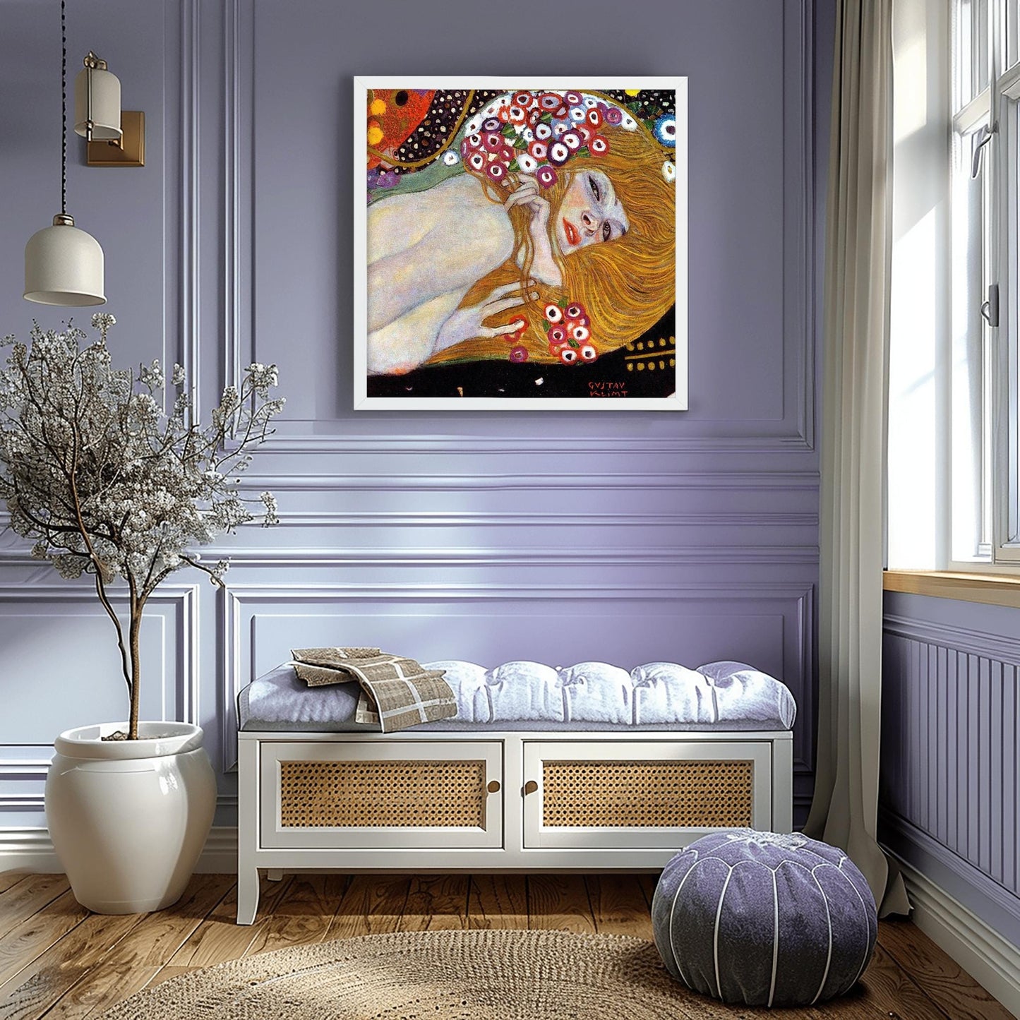 Gustav Klimt Danaë Art Print | Golden Nude Symbolism Poster | Austrian Secession Wall Decor | Fine Art Reproduction | Mythology Gift Love