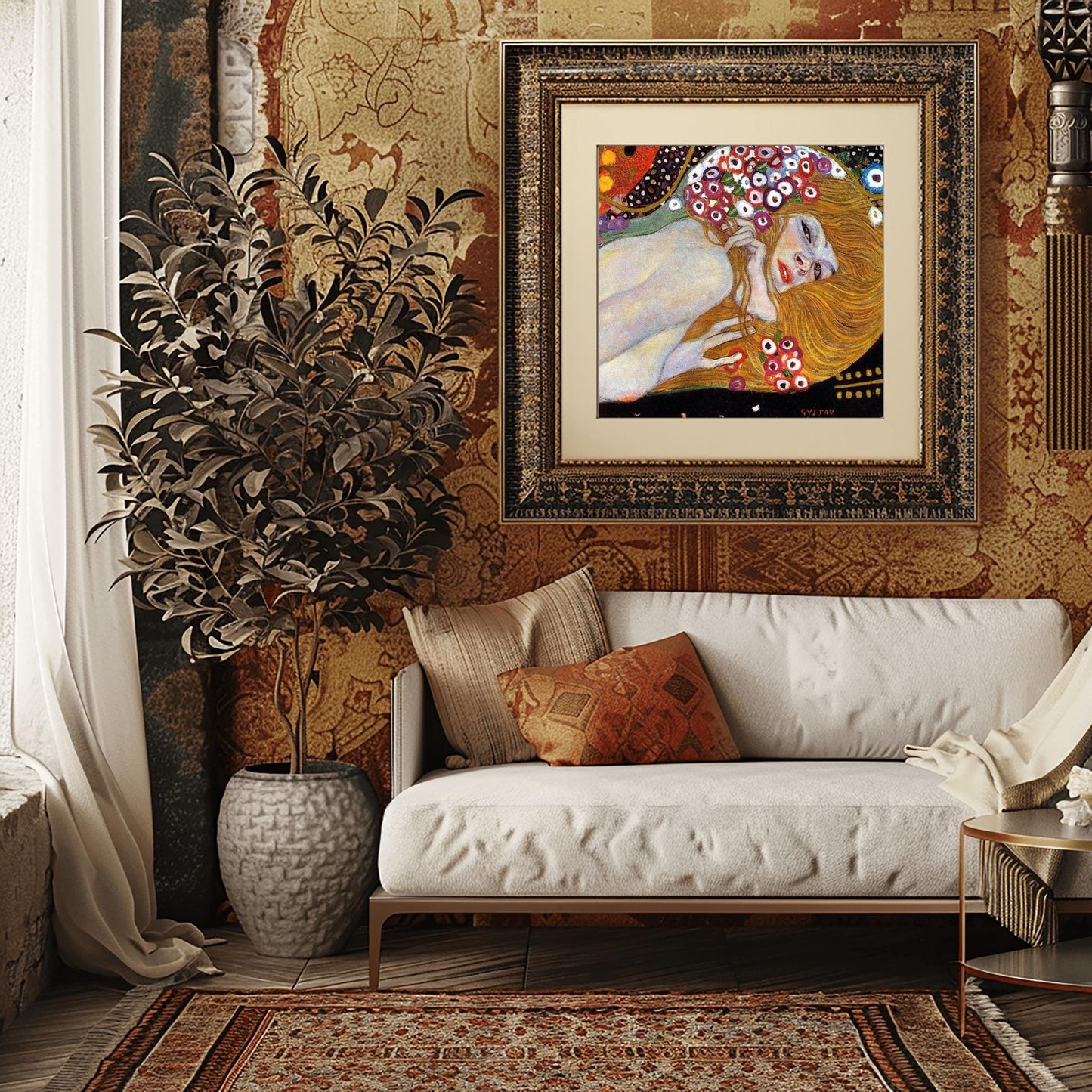 Gustav Klimt Danaë Art Print | Golden Nude Symbolism Poster | Austrian Secession Wall Decor | Fine Art Reproduction | Mythology Gift Love