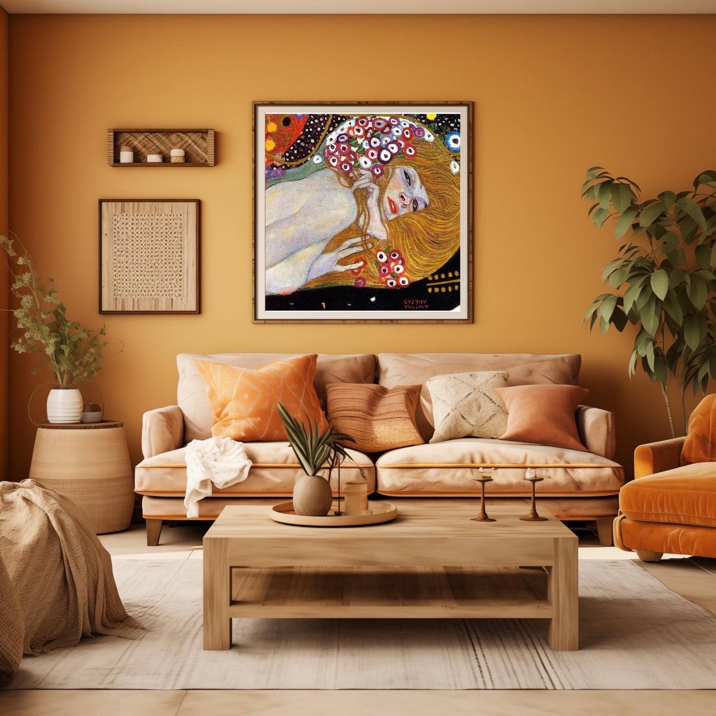 Gustav Klimt Danaë Art Print | Golden Nude Symbolism Poster | Austrian Secession Wall Decor | Fine Art Reproduction | Mythology Gift Love
