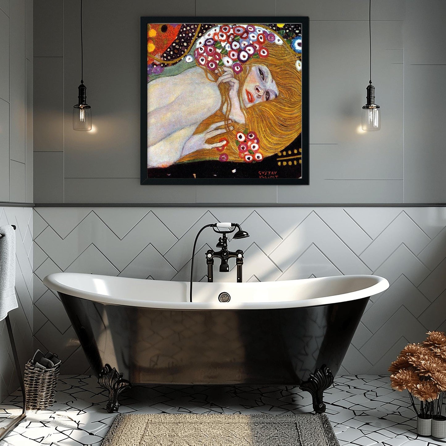 Gustav Klimt Danaë Art Print | Golden Nude Symbolism Poster | Austrian Secession Wall Decor | Fine Art Reproduction | Mythology Gift Love