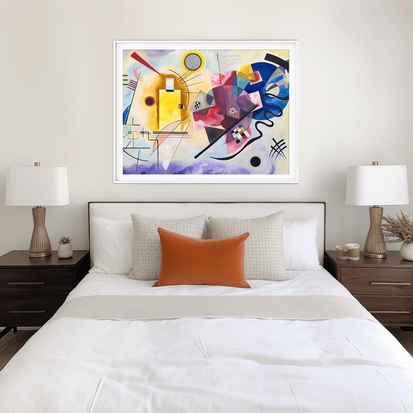Wassily Kandinsky Abstract Art Geometric Shapes Print Modern Wall Decor - Suprematism Art Bauhaus Style