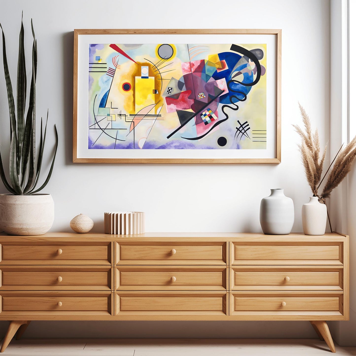 Wassily Kandinsky Abstract Art Geometric Shapes Print Modern Wall Decor - Suprematism Art Bauhaus Style