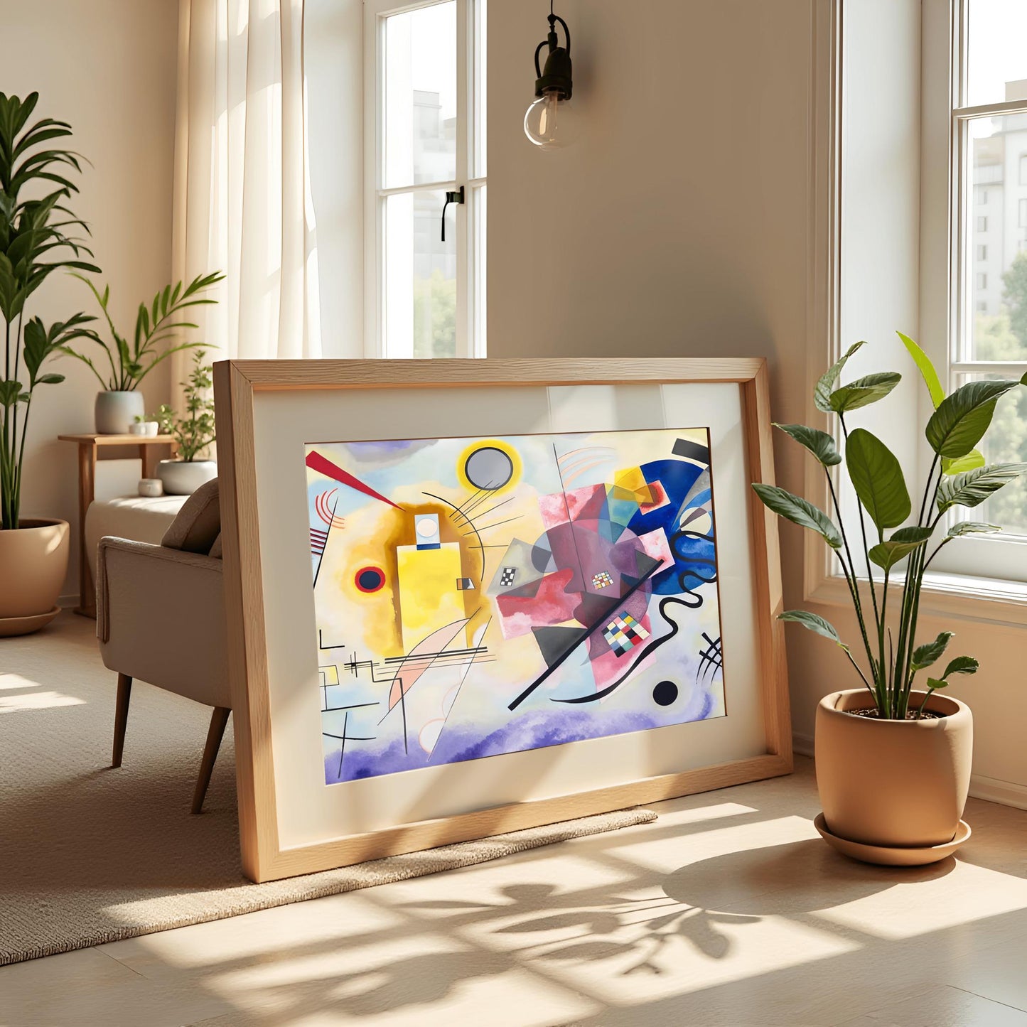 Wassily Kandinsky Abstract Art Geometric Shapes Print Modern Wall Decor - Suprematism Art Bauhaus Style