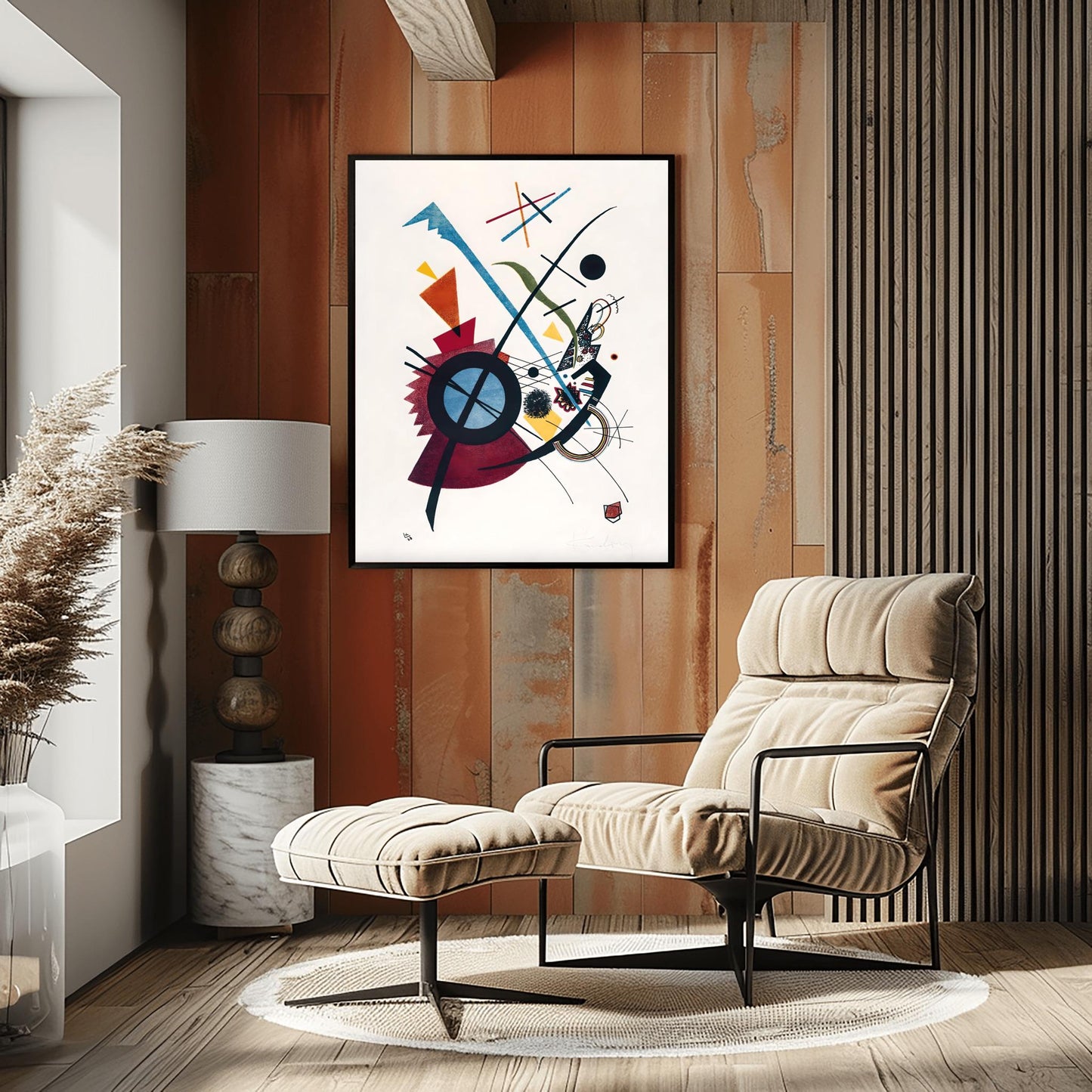 Wassily Kandinsky Abstract Art Poster – Bauhaus Geometric Wall Print, Modern Mid Century Art Decor, Colorful Wassily Kandinsky Art