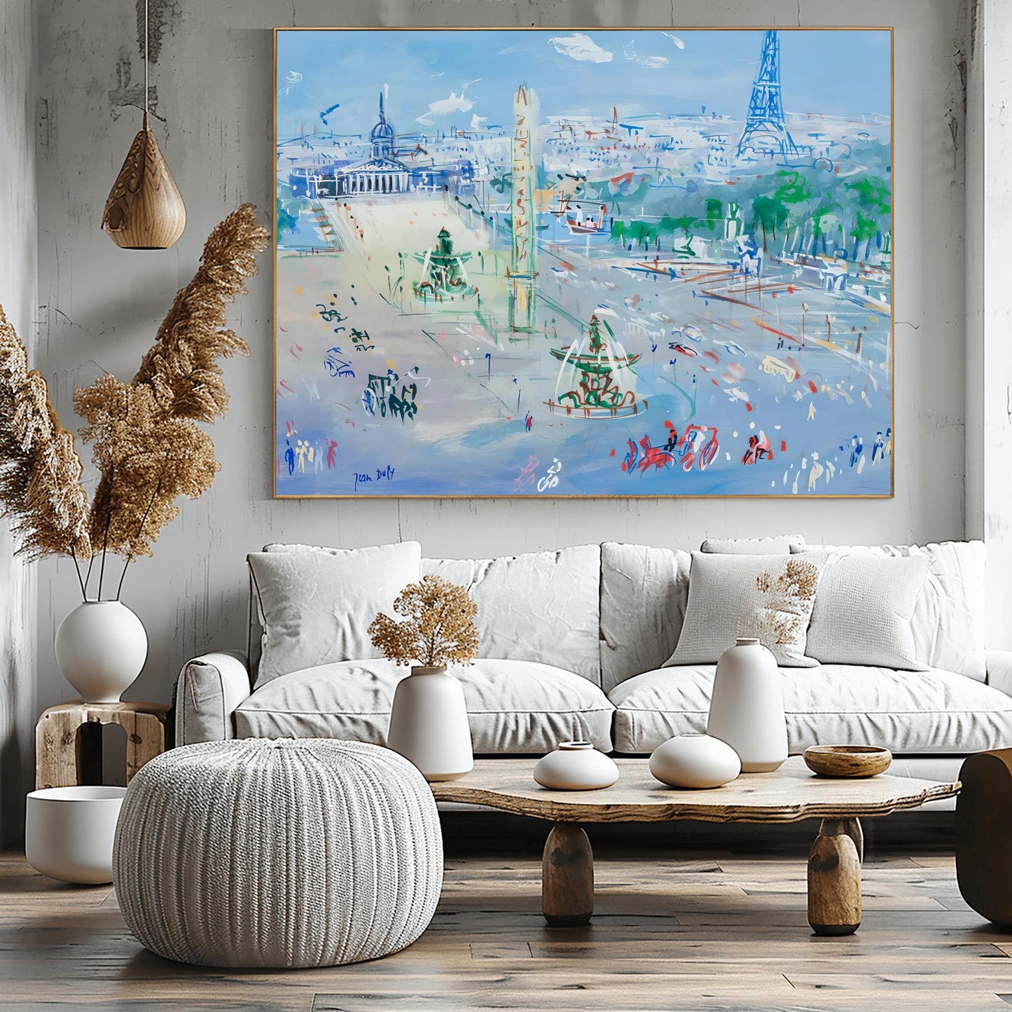 Jean Dufy Paris Print, Impressionist Cityscape, Paris Wall Art, Eiffel Tower Poster, French Art, Modern Painting