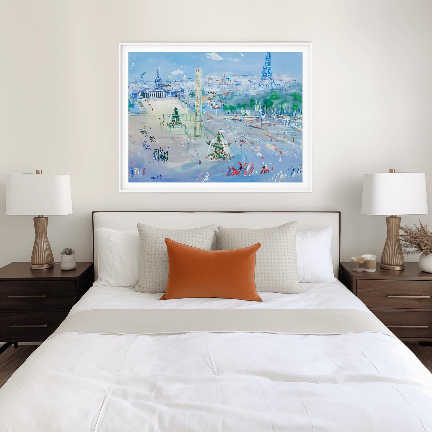 Jean Dufy Paris Print, Impressionist Cityscape, Paris Wall Art, Eiffel Tower Poster, French Art, Modern Painting
