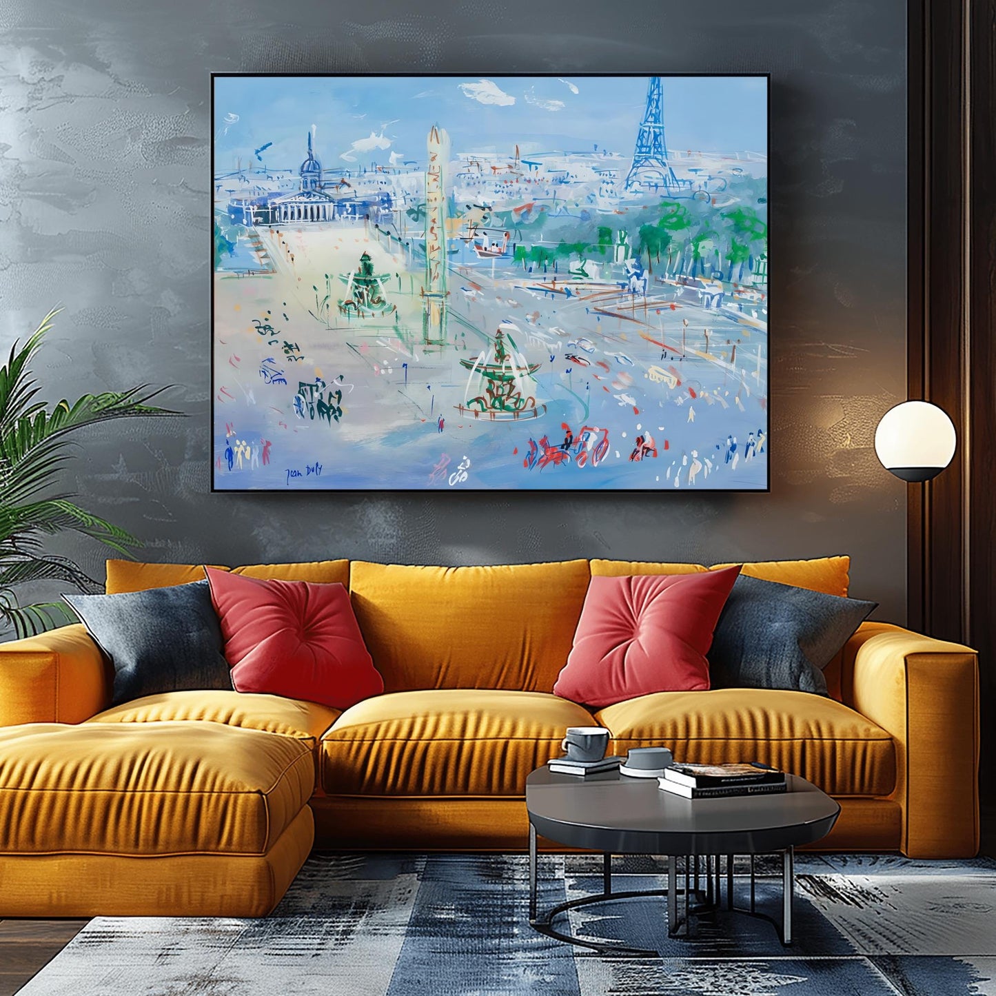 Jean Dufy Paris Print, Impressionist Cityscape, Paris Wall Art, Eiffel Tower Poster, French Art, Modern Painting