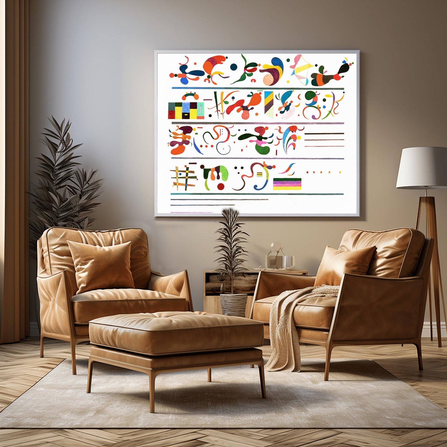 Wassily Kandinsky 'Succession' Print, Abstract Expressionist Poster, Modern Art Gallery Wall Decor